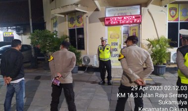 Pawas Ipda Udi Muhdi, Laksanakan Apel Malam Cipkon Antisipasi Guantibmas Polsek Cikupa Polresta Tangerang Polda Banten