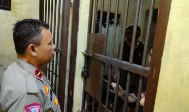 Pawas Piket Ipda Udi Muhdi Polsek Cikupa,Melaksanakan Pengecekan, Pengawasan Langsung Kondisi Ruang Tahanan,Keadaan Baik Di Mako Polsek Cikupa Polresta Tangerang Polda Banten