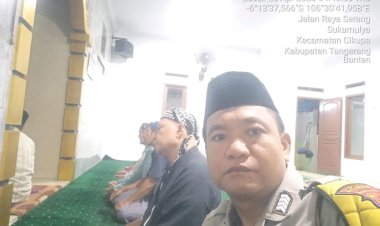 Bripka Anwarudin Bhabinkamtibmas Polsek Cikupa Polresta Tangerang Polda Banten, Terus Lakukan Kegiatan Rutin Subuhan keliling Bersama Warga Kelurahan Sukamulya Cikupa