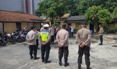 Wakapolsek Cikupa Akp Udiyano, Pimpin Apel Pagi Bersama Personil, Sampaikan Tetap Siapsiaga Penjagaan Sispam Mako Antisipasi Gangguan Kamtibmas