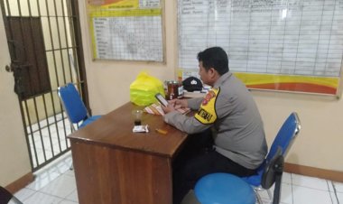 Aipda Tri Iskandar giliran Jaga Tahanan di Rutan Mako Polsek Cikupa, Polresta Tangerang