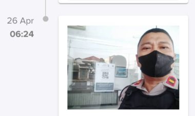 Personil Samapta Melaksanakan Patroli Barcode di Tunas Bitung daerah hukum Polsek Cikupa Polresta Tangerang