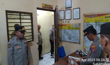 Pawas Kanit Propam Ipda Mahdi,SH Bersama Wakapolsek Cikupa Akp Udiyano, Kontrol Tahanan Serta Kondisi Tahanan, Cek Buku Mutasi Tahanan,Tetap Antisipasi Penjagaan Terhadap Tahanan