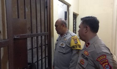 Polsek Cikupa, Pawas Ipda Agus Lili Suryana Kapolsubsektor Cikupa Mas, Kontrol Situasi Tahanan,Cek Buku Mutasi, Kesiap Siagaan Personil Polsek Cikupa Polresta Tangerang Polda Banten