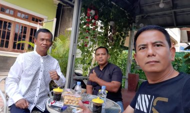 Kasi Humas Polsek Cikupa Silaturahmi dengan Wakapolsek Di Balaraja Tangerang