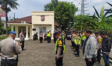 Apel Pengamanan Lintasan RI-2 dari Jakarta ke Ponpes Asnnawi Tanara Serang Banten