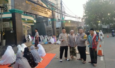 Pengamanan Sholad Idul Fitri 1444 H/2023 M di Masjid Masjid Masjd di Darkum Polsek Cikupa