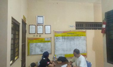 Polsek Cikupa, Aipda Ganjar W.SH, Brigadir Ibnu D, Jaga Tahanan,Cek Buku Mutasi Tahanan, Ruang Tahanan, Pastikan Penjagaan Tahanan Berjalan Dengan Baik