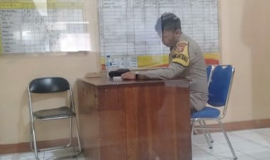 Polsek Cikupa, Bripka Novrizal Piket Jaga Tahanan, Isi Buku Mutasi, Pengawasan Dengan Kondisi Ruang Tahanan Tetap Kondusip