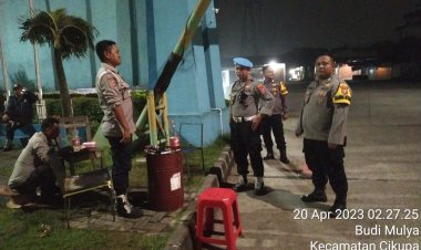 Kanit Propam IPDA Mahdi, SH bersama Anggota Polsek Cikupa Polresta Tangerang Melaksanakan Patroli Mobile di Daerah hukum Polsek Cikupa Polresta Tangerang