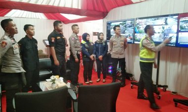 Pemaparan KA PosPam Citra Raya Iptu Kusmanto, Pepantauan Live Kamera CCTV Operasi Ketupat Maung 2023