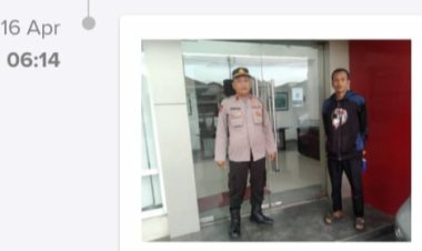 Ipda Purwantoro Kanit Samapta Giat Patroli Rutin Barcode, Polsek Cikupa Polresta Tangerang,Kantor Pemasaran Tunas Bitung Cikupa Tetap Selalu Memberikan Himbauan Kamtibmas Kepada Security