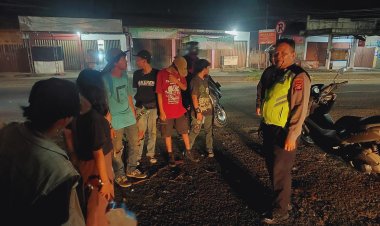 Kegiatan Ops Cipkon Patroli Mibile di Lima Kawasan Yang Di Pimpin Kanit Lantas Keadaan Kondusif