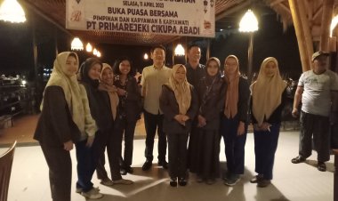 PT. PRIMA REJEKI CIKUPA ABADI JALIN SILAHTURAHMI DAN KEBERSAMAAN DENGAN BUKA BERSAMA KARYAWAN DI BULAN SUCI RAMADHAN