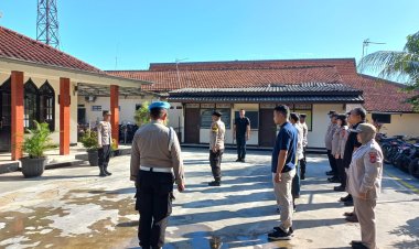 Apel Pagi Polsek Cikupa, Sebagai Bentuk Komunikasi Pimpinan Wakapolsek Cikupa Akp Udiyano Bersama Personil Anggota