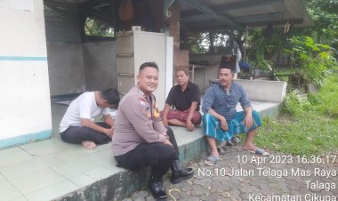 Guyub TNI POLRI Oleh Bhabinkantibmas Polsek Cikupa Polresta Tangerang Sambangi Obyek Vital