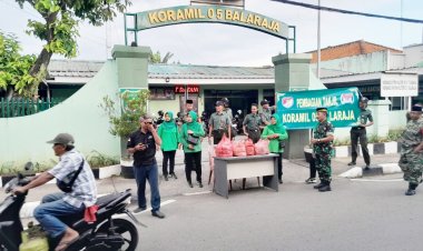 Ramadhan Berkah, Koramil 05/Balaraja Berbagi Takjil Untuk Berbuka Puasa
