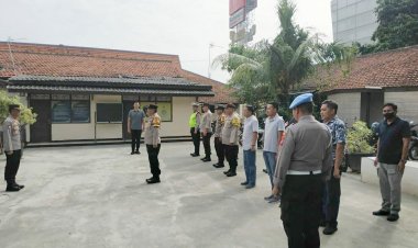 Rutinitas Apel Pagi Personil Polsek Cikupa, Sebelum Lakukas Tuga Di Pimpin Wakapolsek Akp Udiyano
