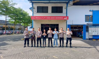 Kunjungan Kerja Kapolresta Tangerang di Dampingi Kapolsek Cikupa Ke PT Horn Ming Indonesia Cikupa Tangeran
