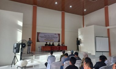 Anggota Reskrim Polsek Cikupa Menghadiri Undangan Rapat Pleno Terbuka Rekapitulasi DPHP pemilu 2024 Tingkat Kecamatan Cikupa