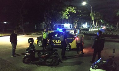 Patroli Mobile Pimpinan Kanit Reskrim Di Tiga Lokasi Kondusif