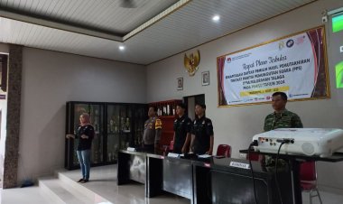 Kegiatan Rapat Pleno Terbuka Rekapitulasi Daftar Pemilih Hasil Pemutakhiran Tingkat Panitia Pemungutan Suara (PPS) Desa Talaga Pada Pemilu Tahun 2024 Kec. Cikupa Kab. Tangerang.