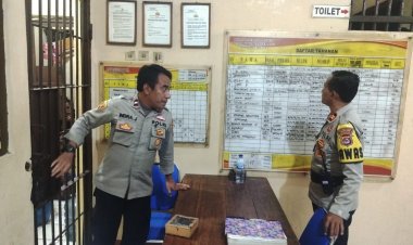 Pawas Kanit Intelkam Polresta Tangerang Iptu Indro Susilo, kontrol polsek Cikupa dan tahanan, Situasi Aman Terkendali
