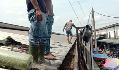 Pengecoran Jalan Timur dan Renovasi Talang Air  Di Pasar Tradisional Cikupa, Menjadi Nyaman Terhadap Para Pedagang