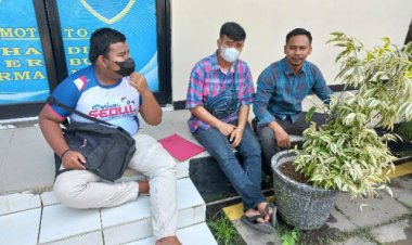 Bripka Dieko Aldillah, SH Anggota Reskrim Polsek Cikupa Giat Polisi RW Kunjungi Bapak  Wendi alamat RW 05 Suka Damai