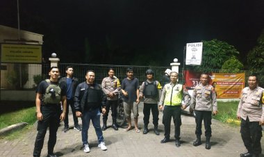 Personil Piket Fungsi Polsek Cikupa Patroli Mobile Jalan Otonom Cikupa Pasar Kemis