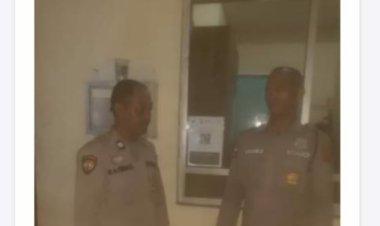 Anggota Polsek Cikupa Polsesta Tangerang Polda Banten, Aiptu Muhtar Ali Firdaus Melaksanakan Patroli Barcode Di Kawasan Milenium Budimulya, Pesan Situasi Kamtibmas