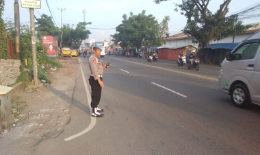 Kanit Propam Polsek Ckupa, Giat Pengawasan dan pengecekan personil strong Poin Pertigaan Kolumbus