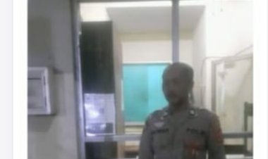 Personel Polsek Cikupa Aiptu Firdaus Melaksanakan Kegiatan Patroli Barcode, Di Kantor Milenium Kawasan Pastikan Jaga Kamtibmas