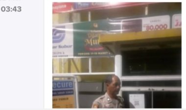 Anggota Piket Giat Patroli Barcode di Kawasan Sabar Subur Cikupa