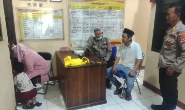 Wakapolsek Cikupa Dan Pawas Fiket Jaga Tahanan Kanit Binmas Dampingi Cek Kunjungan Keluarga tahanan,