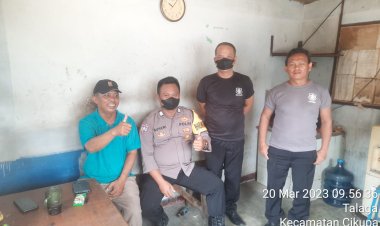 Kunjungan Bripka Suheri Wijaya Bhabinkamtibmas Bersama Warga Ciptakan Kamtibmas Yang Baik