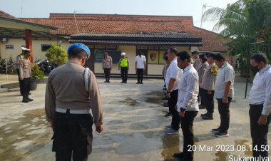 Wakapolsek Akp Udiyano Pimpin Apel Pagi, Cek Kondidisi Tahanan Kondusif