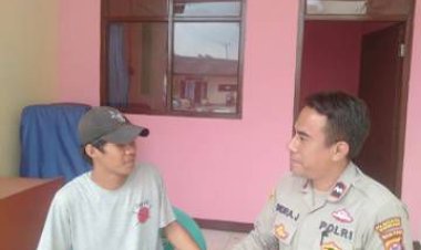 Aipda Indra Junata Hafis Anggota SPKT Polsek Cikupa, Rutin Polisi RW Gelar Giat Sambang Warganya
