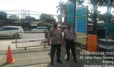 Pastikan Jaga Kamtibmas, Personel Polsek Cikupa Gelar Patroli Barcode