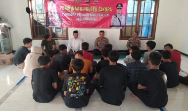 Giat Pembinaan dan Himbauan Wawasan Kebangsaan oleh Kapolsek Cikupa terhadap Pelajar yang terindikasi Melakukan Tawuran
