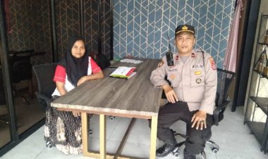 Giat Rutin Polisi RW, Kanit Sabhara Personil Polsek Cikupa Gelar Silaturahmi bersama Ibu Umay
