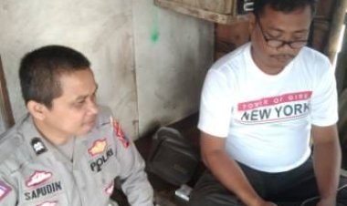 PANIT LANTAS POLSEK POLSEK CIKUPA, AIPTU SAPUDIN, Giat Polisi RW Di Bojong Tangerang.