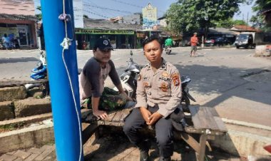 Briptu BAYU PRABOWO Anggota Sabhara Polsek Cikupa, Giat Polisi RW Di Kel. Bojong Kec. Cikupa Tangerang