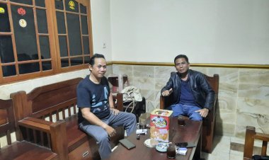 Kunjungan Humas Polsek Cikupa, Terkait Banjir Di Pasir Jaya Kec. Cikupa Tangerang.
