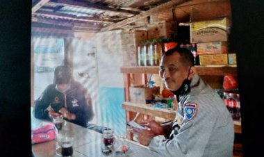 AIPTU MUKHSODIN BHABINKAMTIBMAS POLSEK CIKUPA, Lakukan Kunjungan POLISI RW, Di Kel. Suka Damai Kec. Cikupa