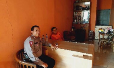 POLISI RW,BRIPKA REZA FAJAR ARIANSYAH, Kunjungi Kel. Pasir Gadung Cikupa