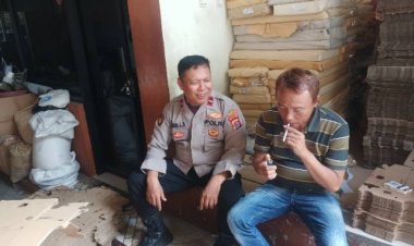 Kunjungan Polisi RW, Ipda Agus Lilis Suryana Ke Kel. Talaga Cikupa