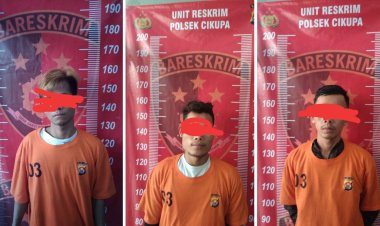 Anggota Reskrim Polsek Cikupa Berhasil Menangkap Tiga Pelaku Pencurian di PT. Motar Sukses Mandiri*