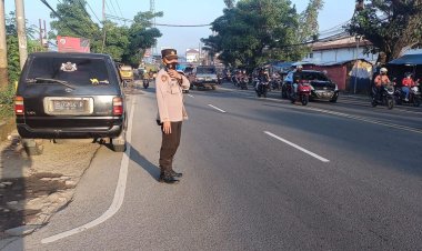 Personil Anggota Polsek Cikupa Polresta Tangerang Polda Banten, Giat Protap Bersama Kanit Propam Ipda Mahdi,SH