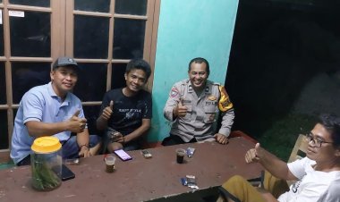 Aiptu Mukhsodin Bhabinkamtibmas Desa Sukadamai, Giat :*Yuk Ngopi Wae*Dengan Warga Binaan